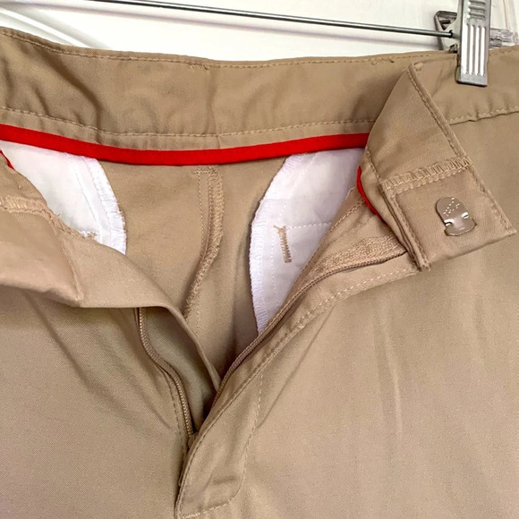 NWOT Kids or teen MILLS UNIFORM CO. khaki shorts prep sz 30 9” inseam like new - Picture 3 of 7